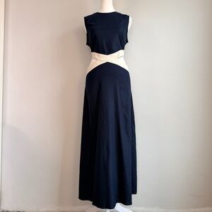 Luxmii Zado Linen Blend Dress Waist Cutout Minimalist Resort Clean Girl Travel